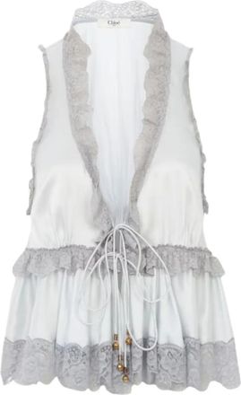 Chlo&eacute; Blusa smanicata - Grigio