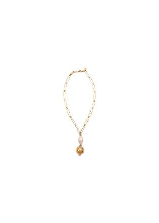 Mounser Pagoda Gold-plated Pearl Necklace
