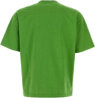 Prada Mens Cotton T-Shirt Green