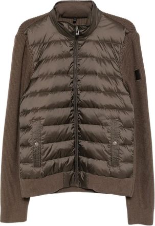 Belstaff Circuiteer jacket - men - Wool/Recycled Polyamide/Duck Down/Duck Feathers - M - Brown