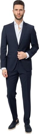 HUGO BOSS Blauw Elegant Herenpak - Heren - Business pakken - Blauw - 3XL - Kostuums