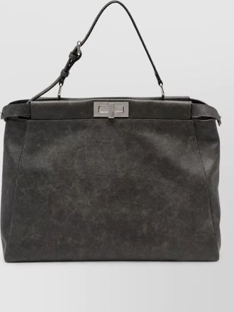 Fendi leather clutch bag