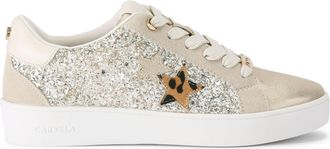 Carvela Womens Galassia Sneakers - Gold - Size UK 8