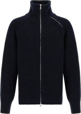 Dries Van Noten Monty Sweater - Heren - Vesten - Blauw - M - Wol - Truien & Vesten