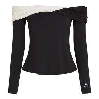 Karl Lagerfeld Mujer, Camisetas, Negro, Talla: L