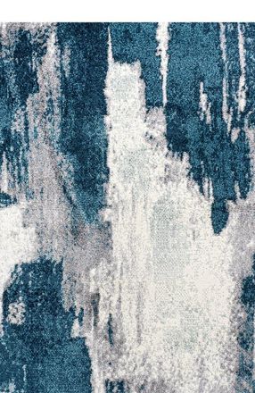 Jonathan Y Designs Zoe Contemporary Bohemian Abstract Marble Area Rug in Blue/white at Nordstrom, Size 4Ft 0In X 6Ft 0In