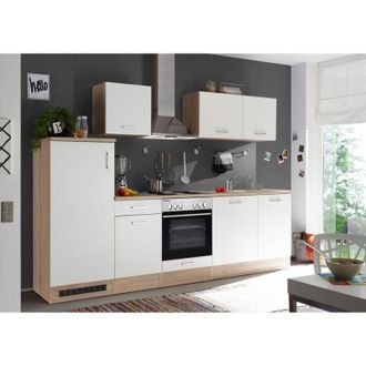 Respekta Cucina blocco cucina blocco cucina componibile Petunia 280 cm rovere Natura Respecta