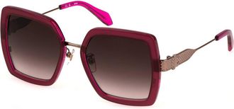 Just Cavalli SJC041 09RV Womens Sunglasses Pink Size 53