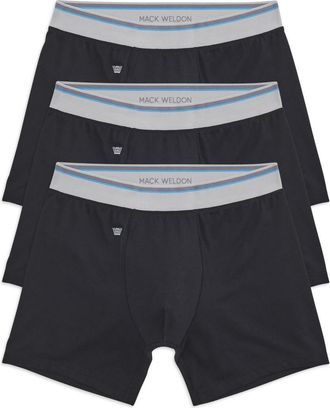 Mack Weldon 3-Pack Cloud FX Boxer Briefs in True Black at Nordstrom, Size X-Large