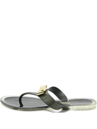 Ferragamo Vara Bow teenslippers - Zwart