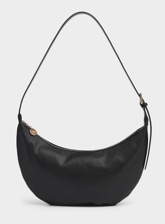 Ela Womens Minimalist half-moon hobo bag