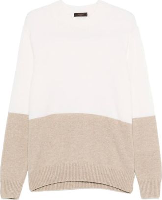 Zanone Maglione bicolore - Bianco