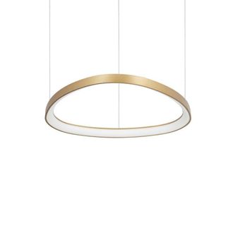 Netlighting Gemini LED Decorative Integrated Pendant Light Brass 3000K in Yellow