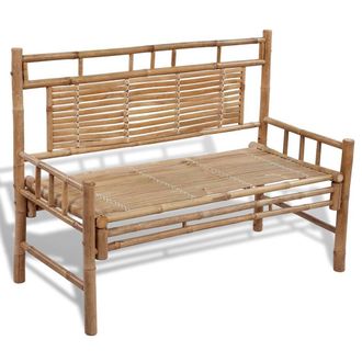vidaXL Banco De Jard&iacute;n Plegable Bamb&uacute; 120 Cm Vidaxl