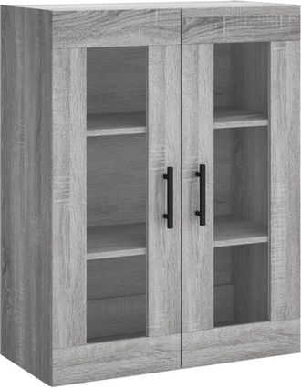 vidaXL Wall Mounted Cabinet Grey Sonoma 69.5x34x90 cm Vidaxl