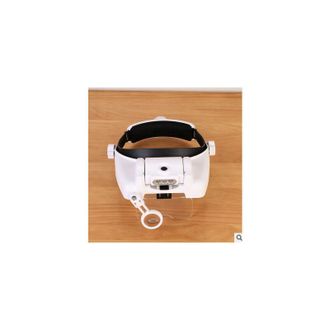 Gabrielle Gabrielle Lupas Frontales Recargables Con Luz Led, Manos Libres Y 6 Lentes Extra&iacute;bles Para Trabajos De Cerca, Lectura, Joyer&iacute;a, Manualidades Y Reparac