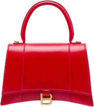 Balenciaga Pre-owned Hourglass Handbag - Dames - Vintage Handtas - Rood - ONE Size - Leer - Vintage
