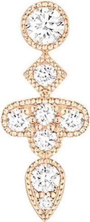 Stone Paris Boucle doreille Bouton Crush Diamants Or Rose (vendue &agrave; lunit&eacute;)