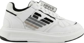 Emporio Armani Platform Sneakers - Dames - Sneakers - Wit - 38 EU - Katoen - Schoenen
