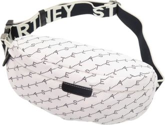 Stella McCartney Stella Mccartney Black White Nylon Fanny Pack Sling Bag (Pre-Owned)