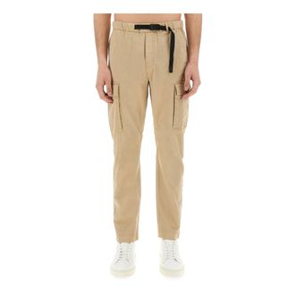 Woolrich Belted Cargo Pant - Heren - Broeken - Beige - Maat: W34 Katoen
