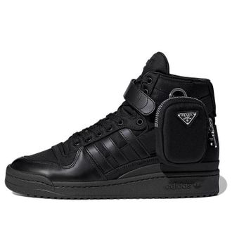 adidas PRADA x adidas originals Unisex Forum High Sneakers Black 2TG193_3LJX_F0557