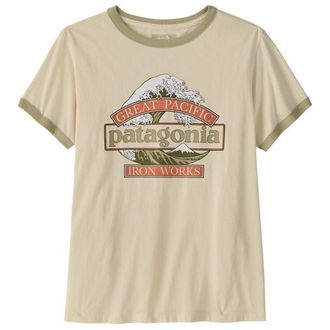 Patagonia Great Waves Ringer Tee T-Shirt f&uuml;r Damen | beige