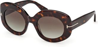 Tom Ford Tf 1346 Claudette-02 - unisex - Zonnebrillen - Bruin - ONE Size - Accessoires