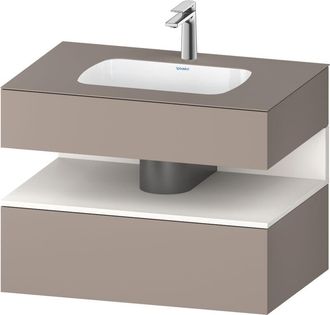 Duravit Qatego Lavabo Encastrado Con Base De Lavabo Consola, - Duravit