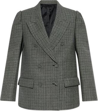 Acne Studios Double-breasted colbert - Dames - Blazers - Grijs - XS - Wol - Jassen