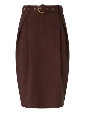 Pinko belted skirt - Brown