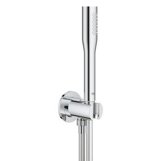 GROHE Euphoria Cosmopolitan Stick Handdoucheset - 1 straalsoort - met houder - met wandaansluitbocht - gladde slang - 150cm - chroom