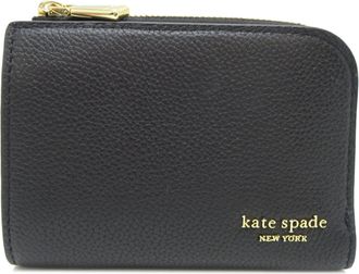 Kate Spade New York Black Leather Wallet (Bi-Fold) (Pre-Owned)