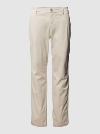 Bruun & Stengade Slim Fit Chino mit Viskose-Anteil Modell OLAV in Offwhite, Gr&ouml;&szlig;e 33/32