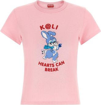 Kenzo Pink Cartoon T-shirt
