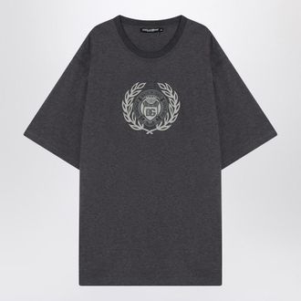 Dolce & Gabbana Gray T-Shirt With Print