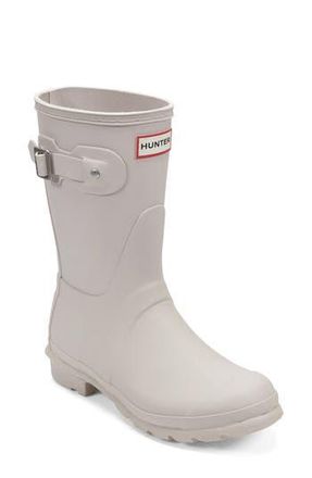 Hunter Original Short Waterproof Rain Boot in Light Gray 050 at Nordstrom Rack, Size 7