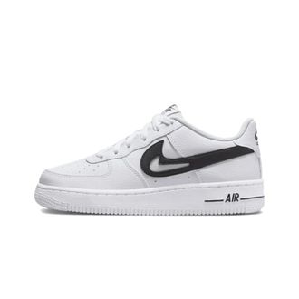 Nike Fitness, Dames, Wit, 39 EU, Leer, Air Force 1 Low Cut Out Swoosh