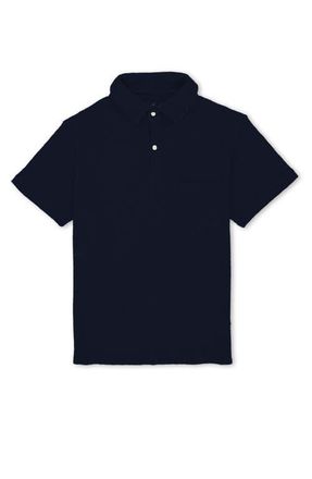 Fortela Missourim Waffle Jersey Short Sleeve Polo in Navy Blue at Nordstrom, Size Xx-Large Eu