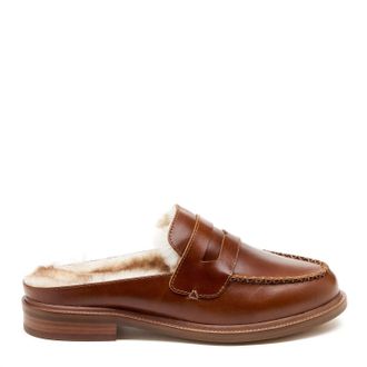 Kelsi Dagger Womens Brooklyn Lock Loafers In Cognac