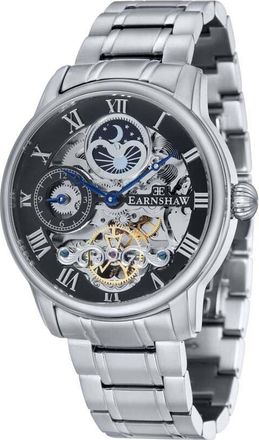 Earnshaw Longitude Black Dial Mens Watch ES-8006-11