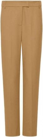 Marella Slim-fit broek - Dames - Slim Fit Broeken - Bruin - 2XL - Leer - Broeken