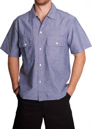 Knickerbocker Service Chambray Shirt In Blue