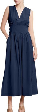 ottod'Ame Poplin Long Dress in Blue at Nordstrom, Size 38