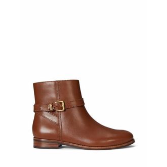 Ralph Lauren Enkellaarsjes van glad leer Brooke