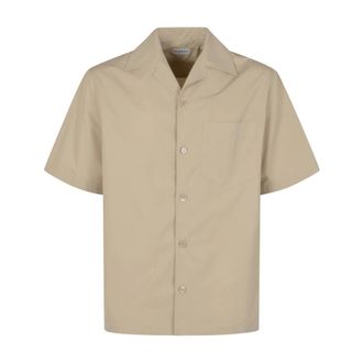 Burberry Short Sleeve Shirts, male, Beige, Size: L Short Sleeve Shirts