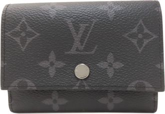 Louis Vuitton Monogram Eclipse Monogram Eclipse Monogram Wallet (Tri-Fold) (Pre-Owned)