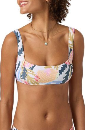 O'Neill Cora Geometric Westwater Bikini Top in Off White Multi Colored at Nordstrom, Size X-Small