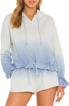 Beach Riot Jenna Sweatshirt In Glitter Cornflower Dip Dye
