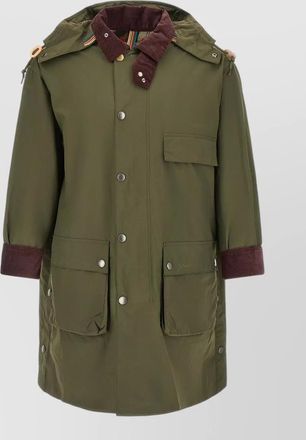 Barbour parka paul smith hood high collar pockets